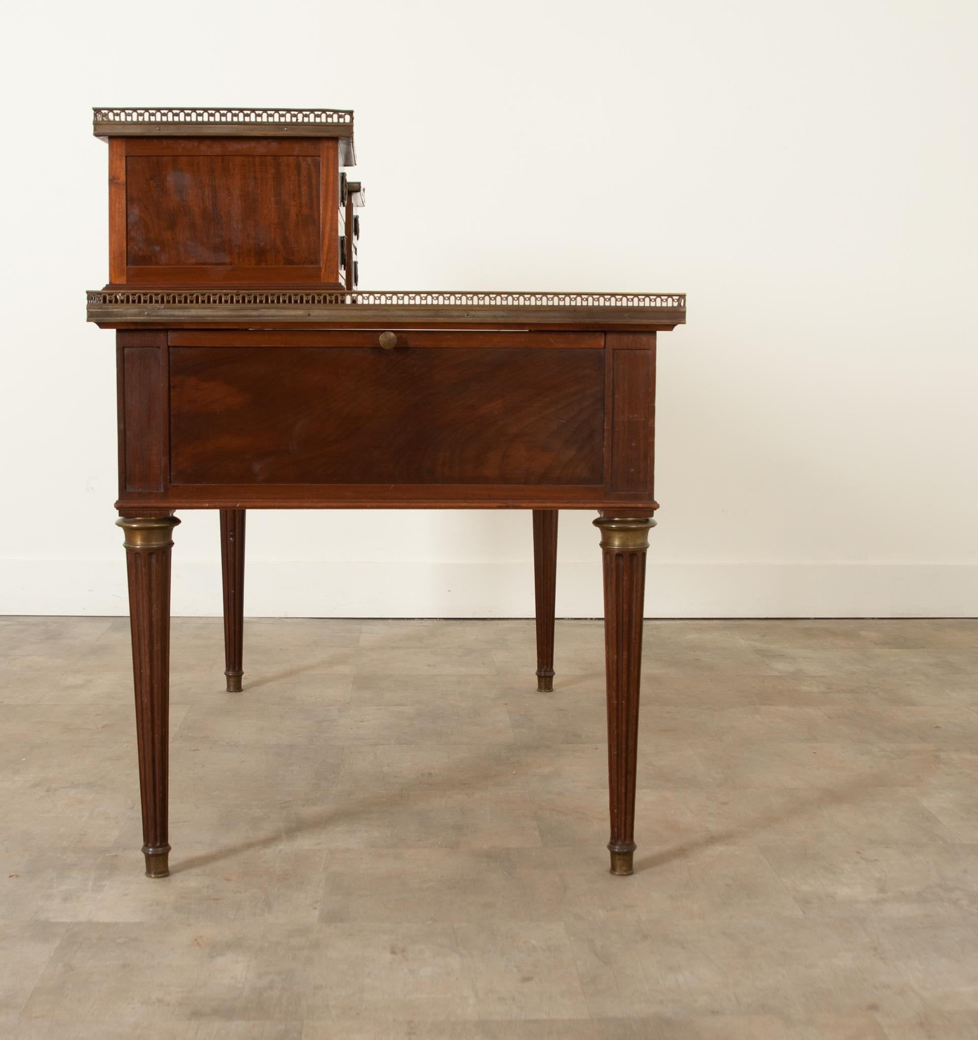 French 19th Century Louis XVI Style Mahogany Desk For Sale 11