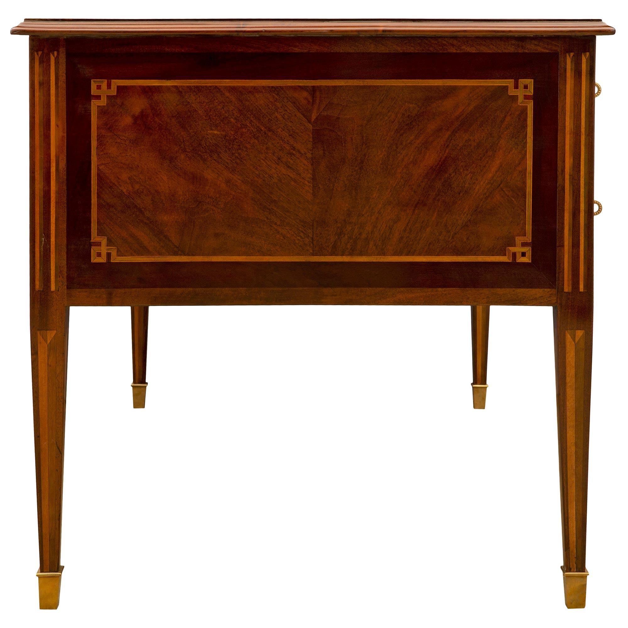 French 19th Century Louis XVI Style Mahogany Desk For Sale 2