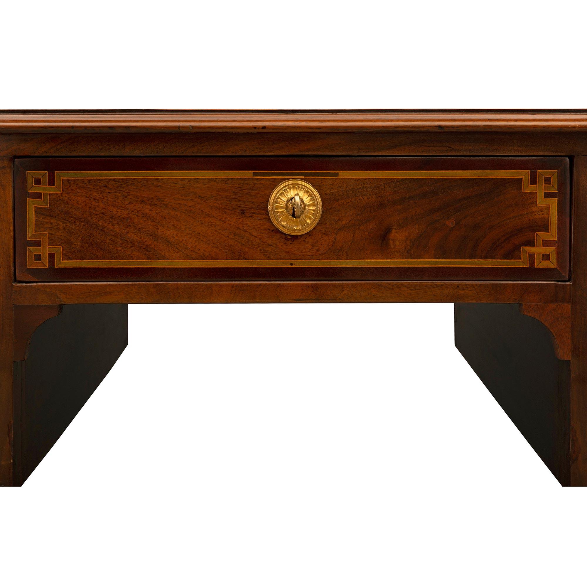 French 19th Century Louis XVI Style Mahogany Desk For Sale 4