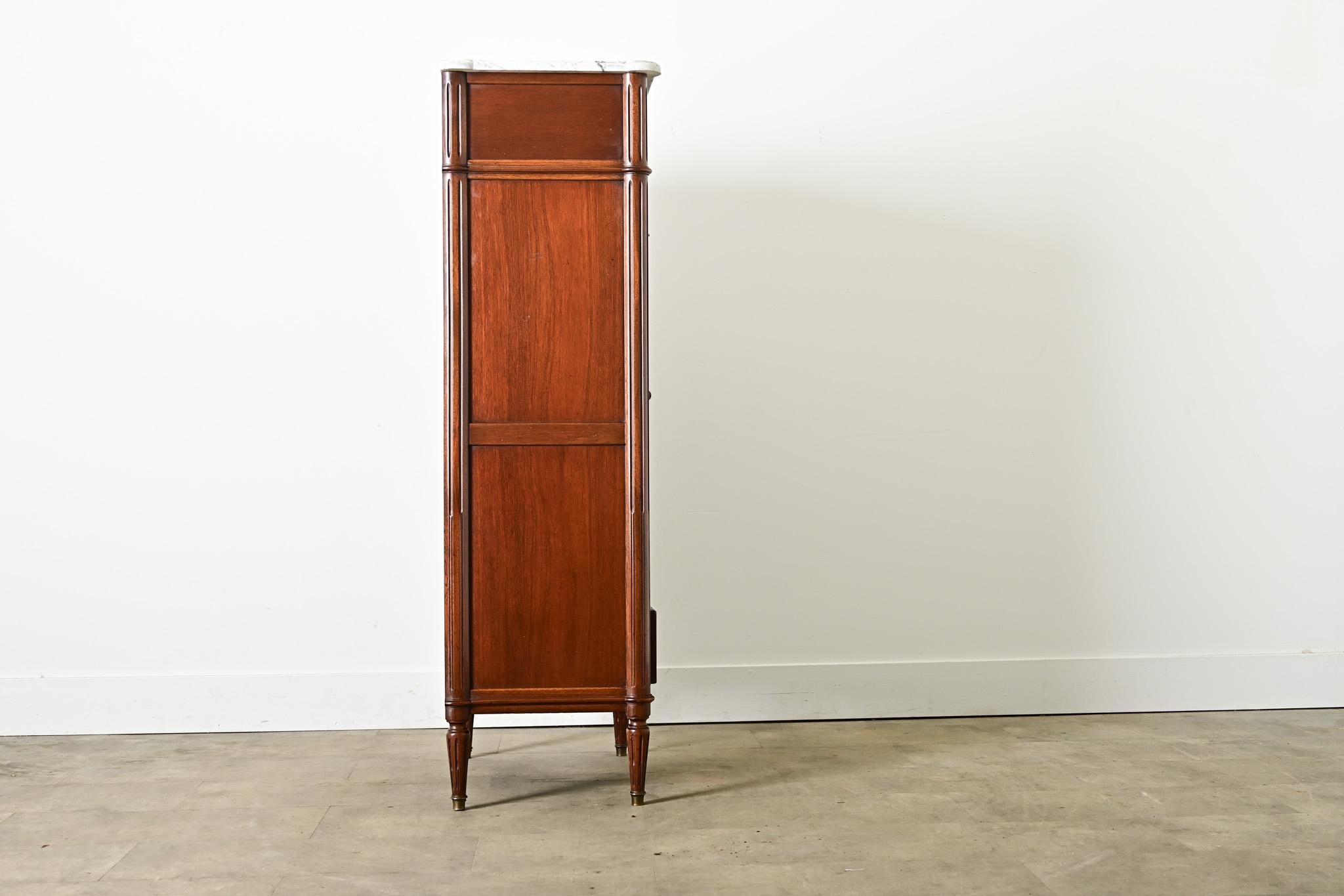 French 19th Century Louis XVI Style Mahogany Semainier For Sale 3