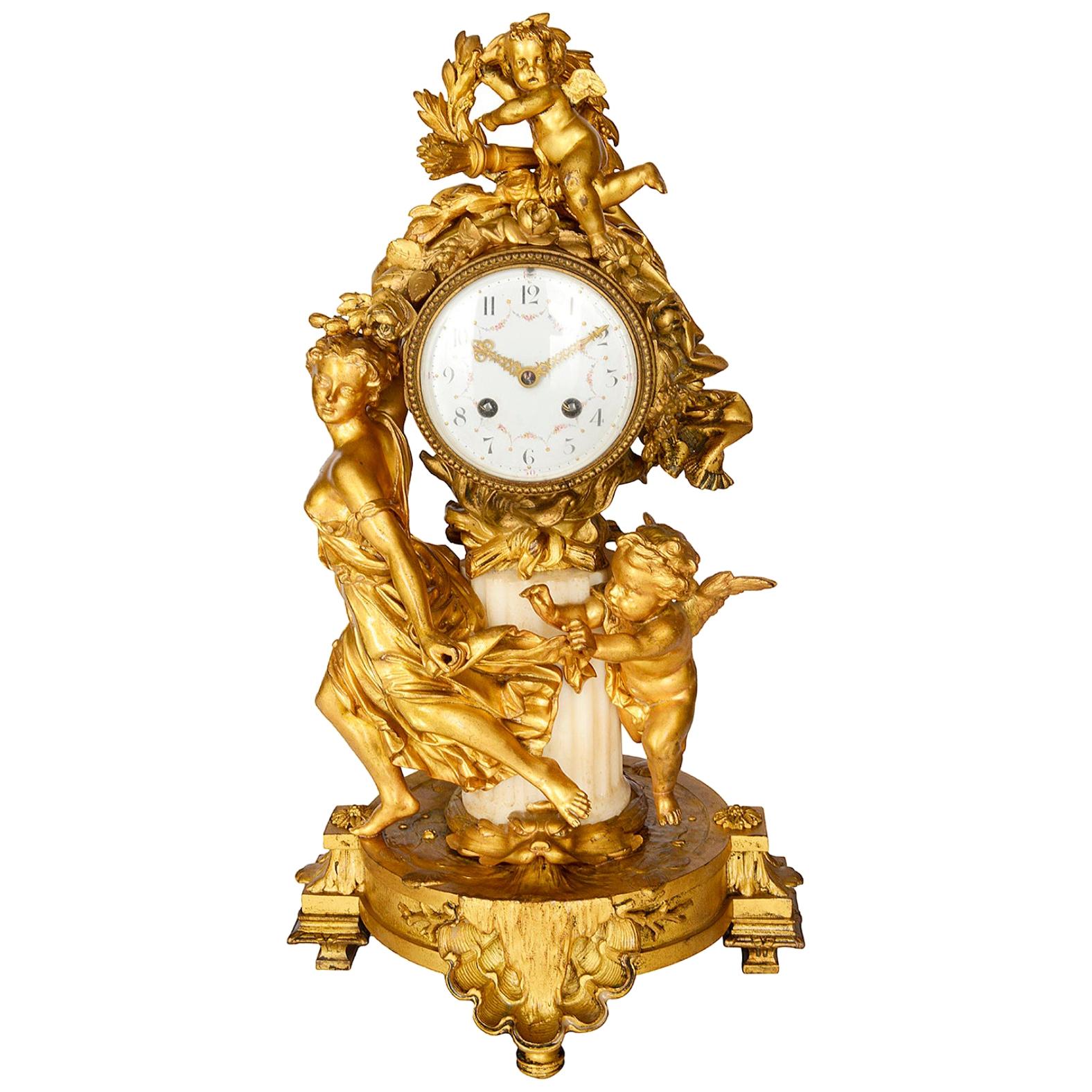 French 19th Century Louis XVI Style Mantel Clock