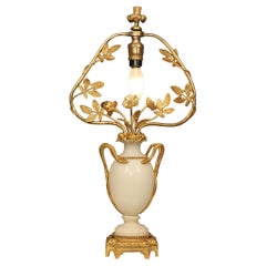 French 19th Century Louis XVI Style Marble and Ormolu Lamp