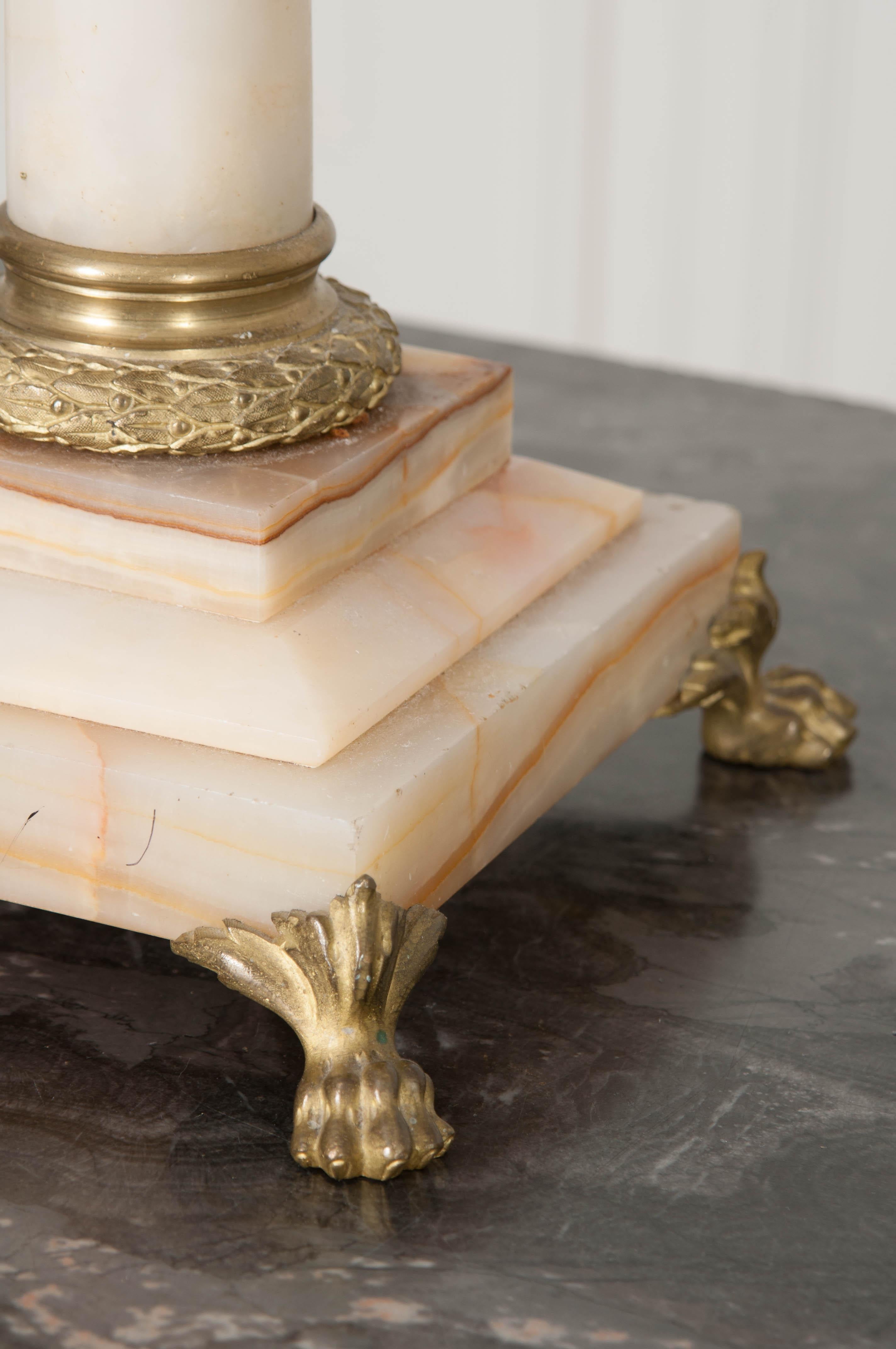 French 19th Century Louis XVI-Style Marble Lamp 7