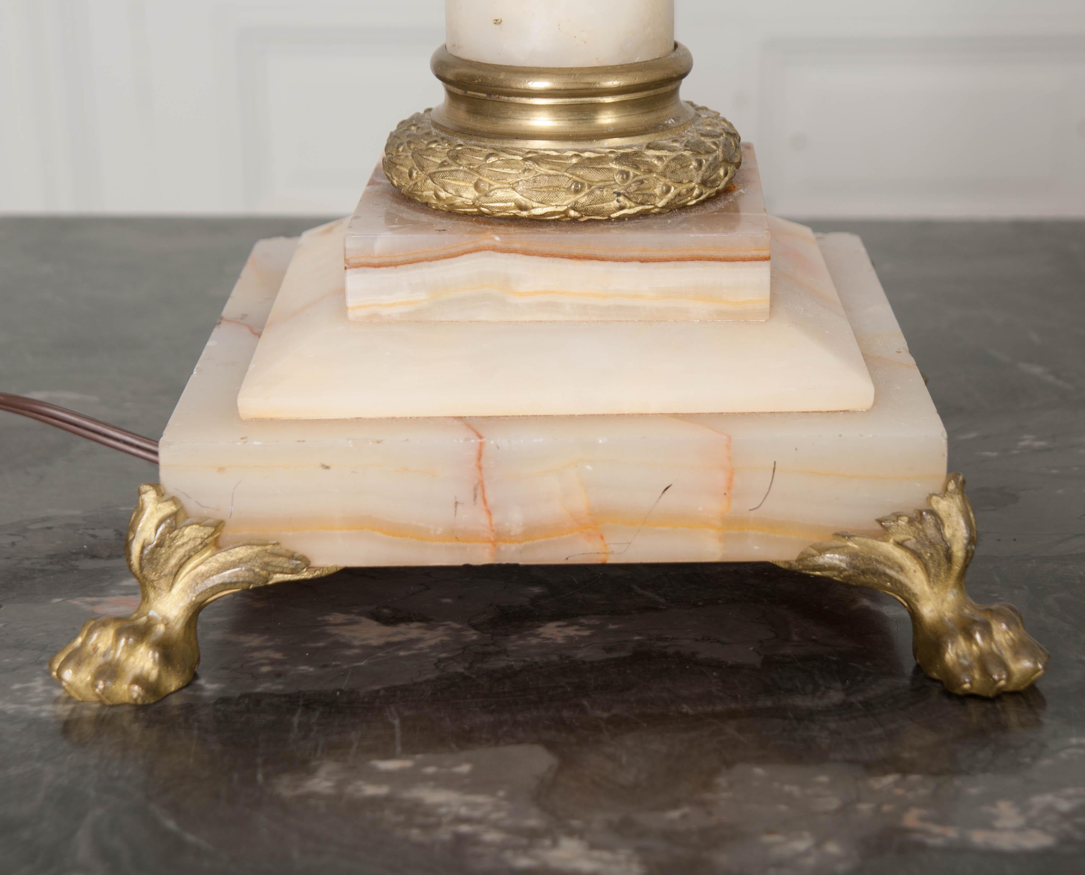 French 19th Century Louis XVI-Style Marble Lamp 6