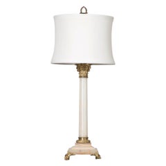 French 19th Century Louis XVI-Style Marble Lamp