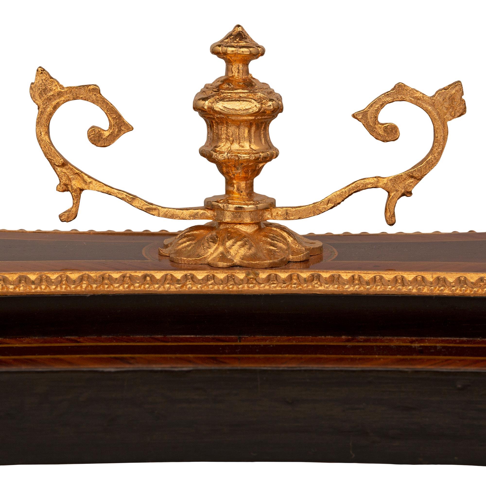 French 19th Century Louis XVI Style Marquetry Top Table with One Drawer For Sale 6