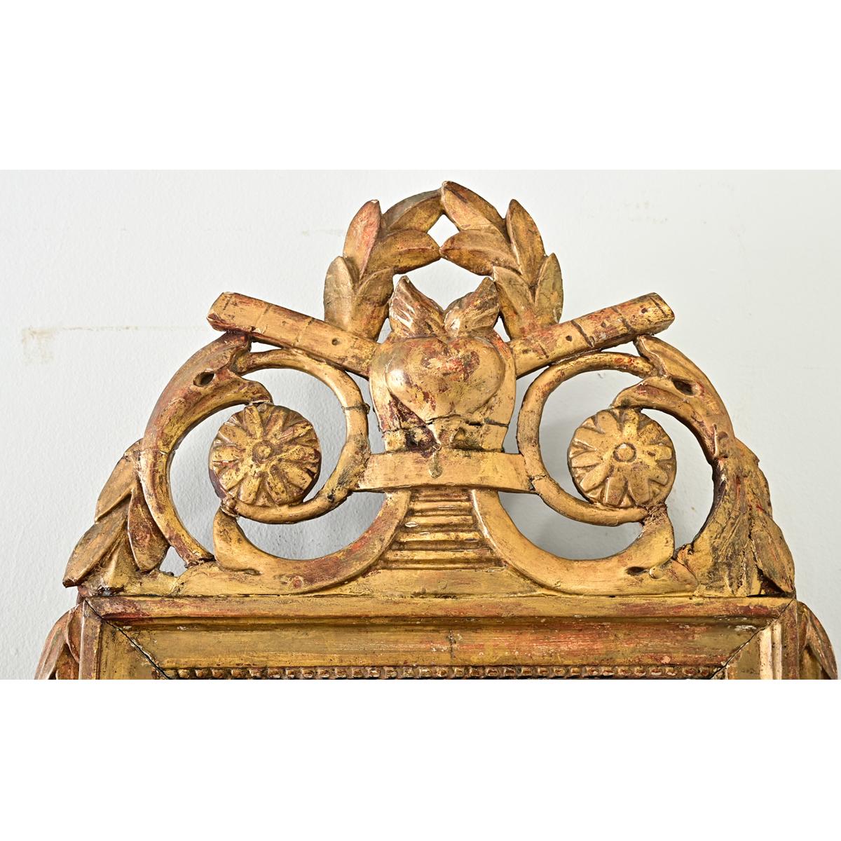 Espejo francés del siglo XIX estilo Luis XVI en venta 1