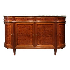 French 19th Century Louis XVI Style Mouchettte Mahogany Buffet