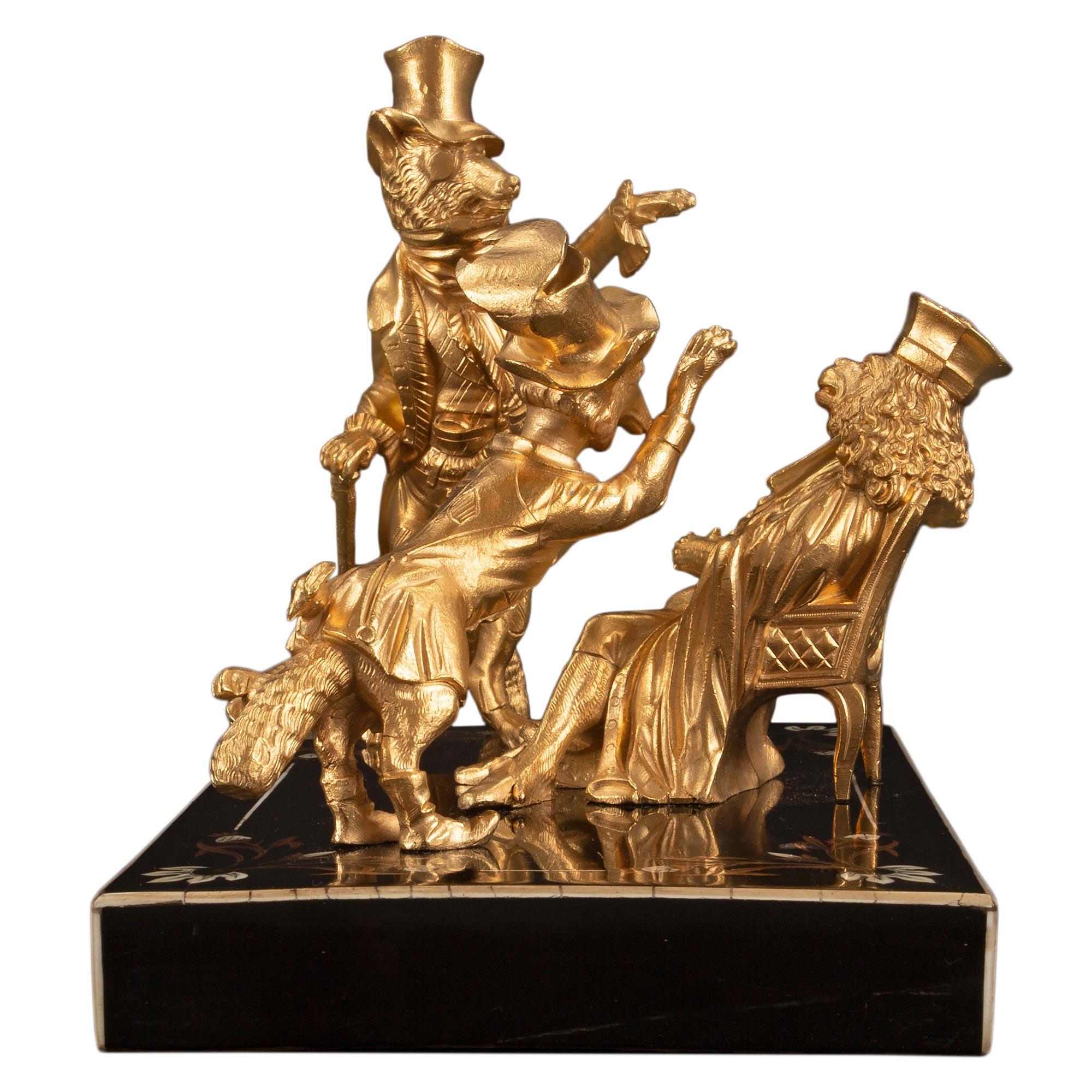 French 19th Century Louis XVI Style Napoleon III Period Statue/Desk Accessory For Sale 1