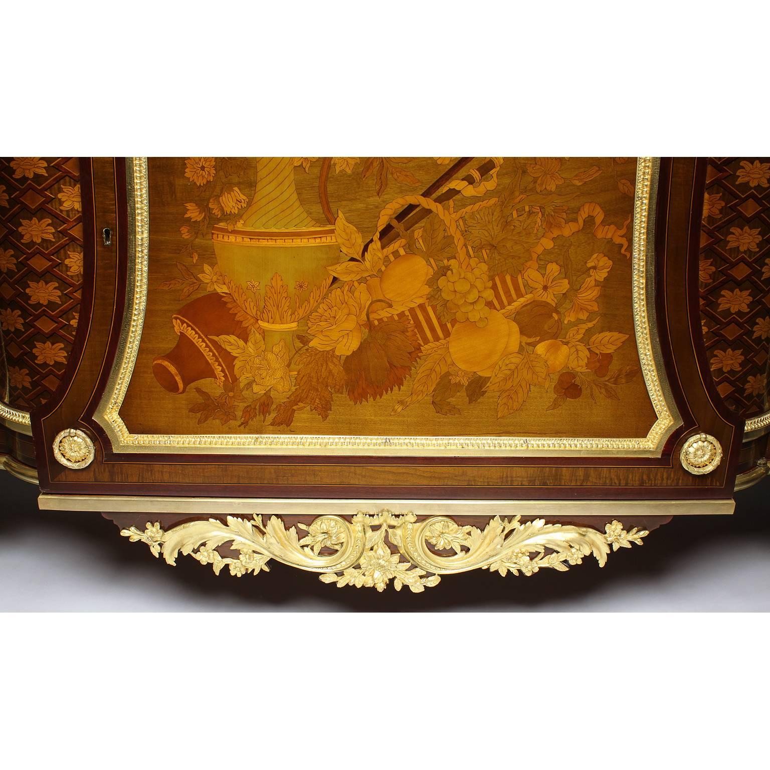 French 19th Century Louis XVI Style Ormolu and Marquetry Fontainebleau Commode 7