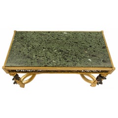 French 19th Century Louis XVI Style Ormolu, Bronze and Marble Centre Table