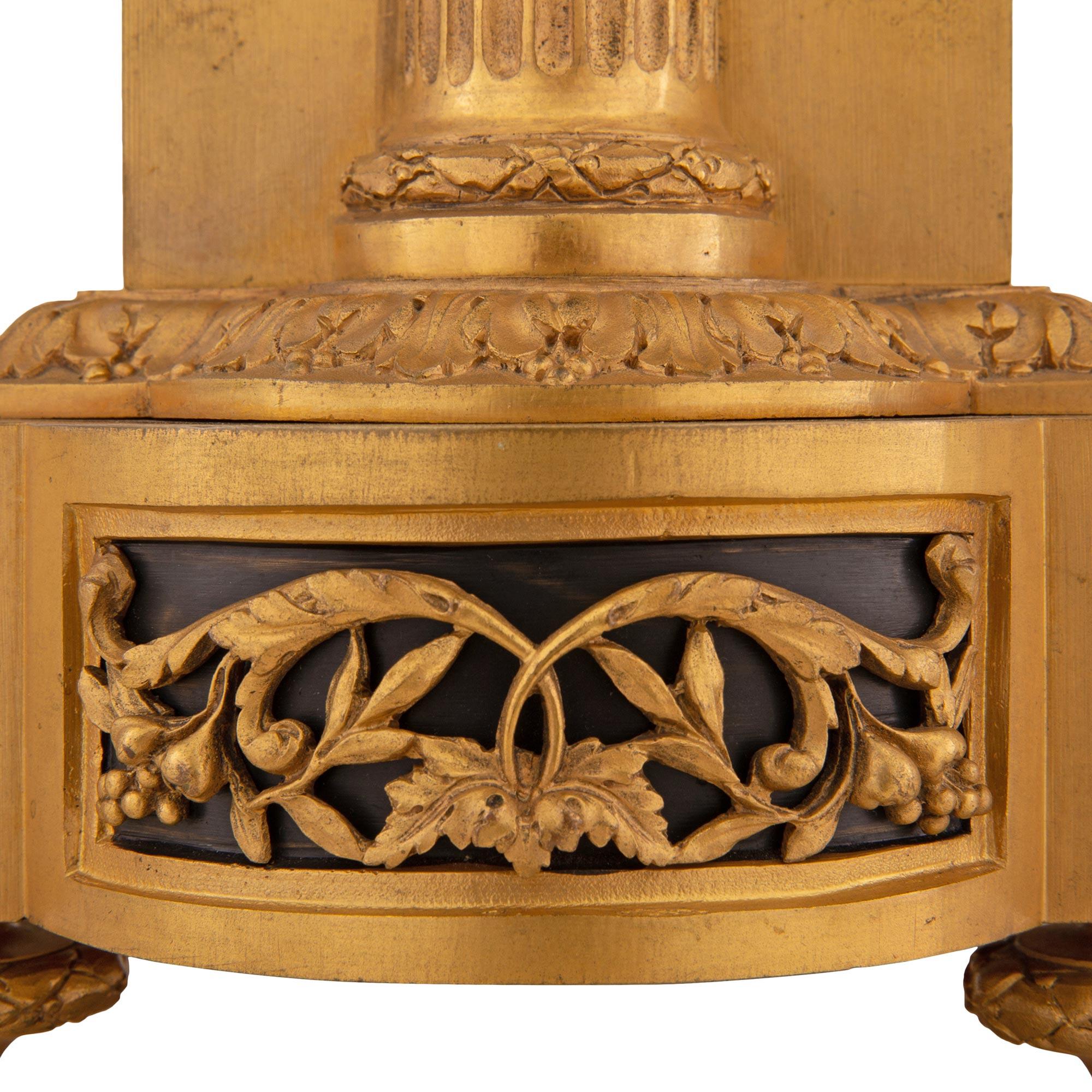 French 19th Century Louis XVI Style Ormolu Clock Signed 'Raingo Freres, Paris For Sale 2