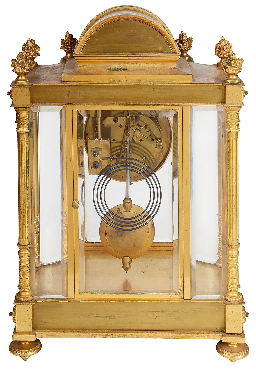 French 19th Century Louis XVI Style Ormolu Mantel Clock 2