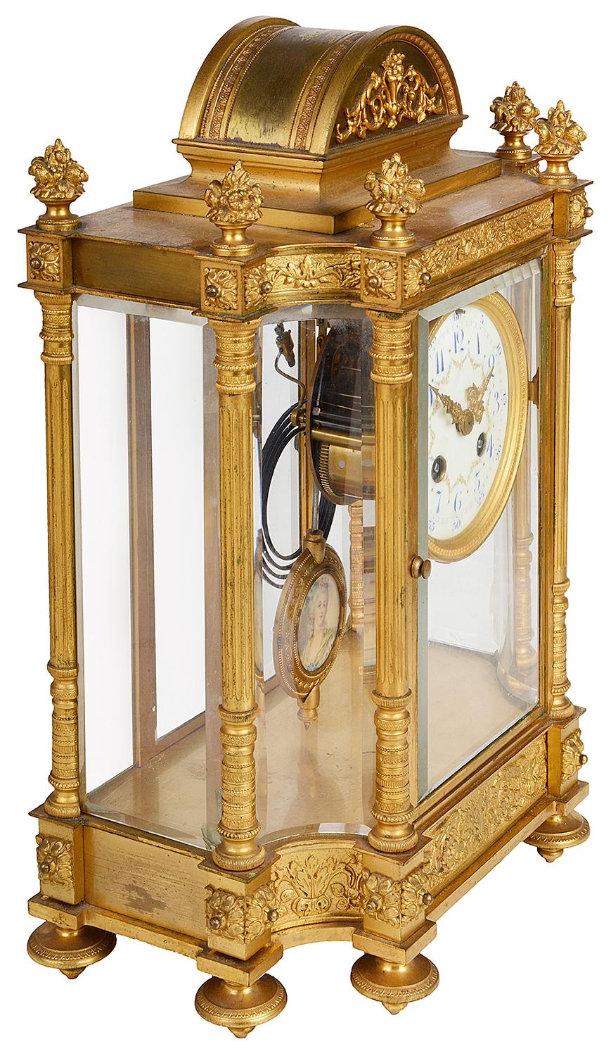 French 19th Century Louis XVI Style Ormolu Mantel Clock 3