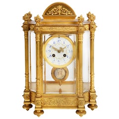French 19th Century Louis XVI Style Ormolu Mantel Clock