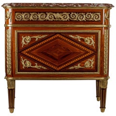 French 19th Century Louis XVI Style Ormolu-Mounted Commode after J F Leleu