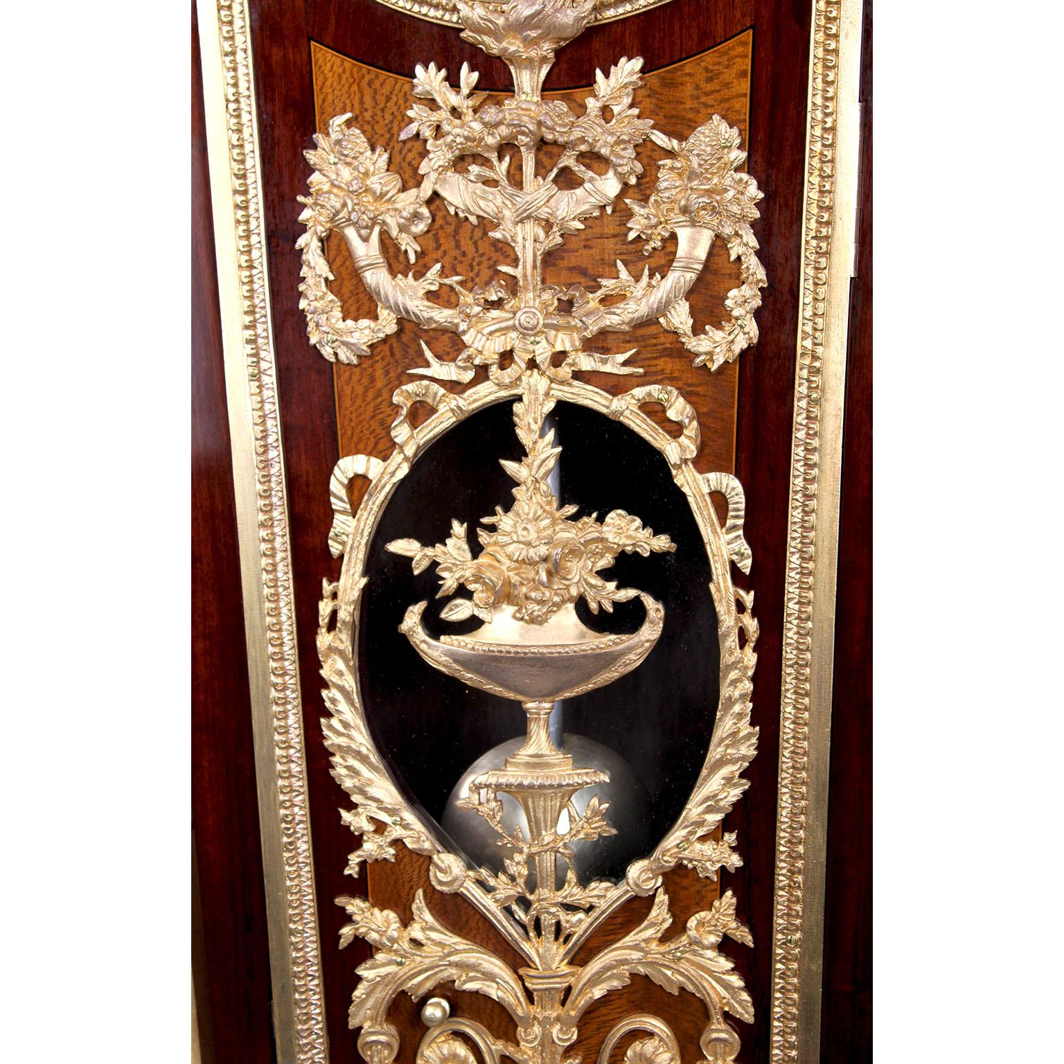French 19th Century Louis XVI Style Ormolu-Mounted Grandfather - Tall Case Clock For Sale 8