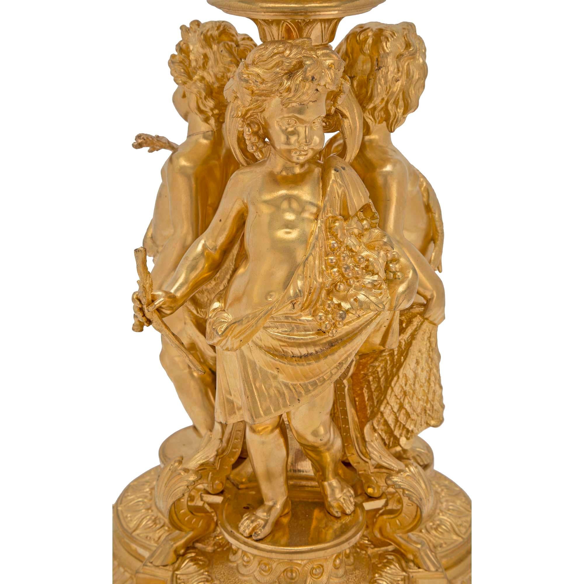 Similoro Urna francese del XIX secolo in stile Luigi XVI con ormolu in vendita