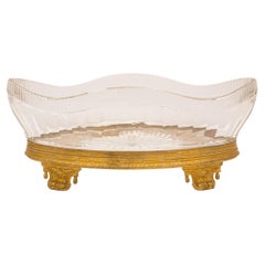 French 19th Century Louis XVI Style Oval Shaped Centerpiece Bowl