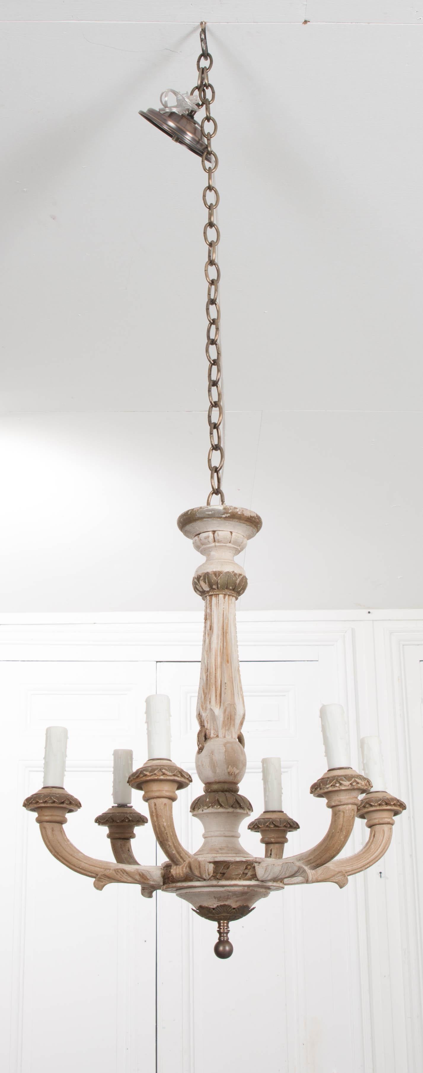 French 19th Century Louis XVI-Style Six-Light Chandelier 3