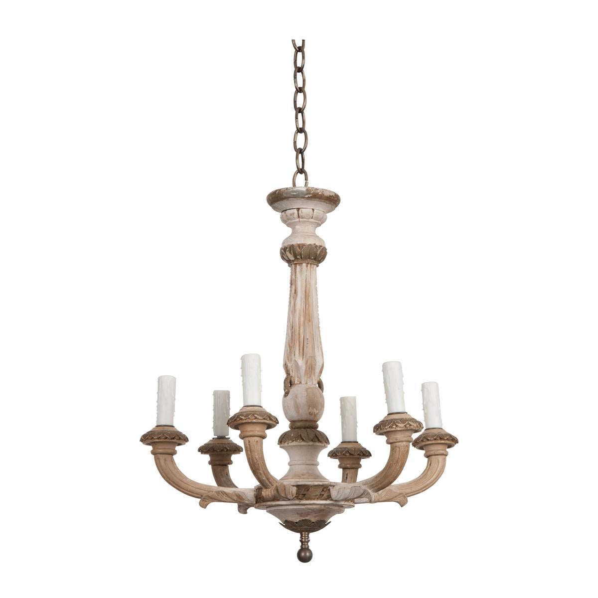 French 19th Century Louis XVI-Style Six-Light Chandelier