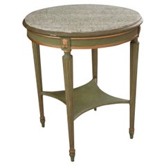 French 19th Century Louis XVI Style Painted Gueridon