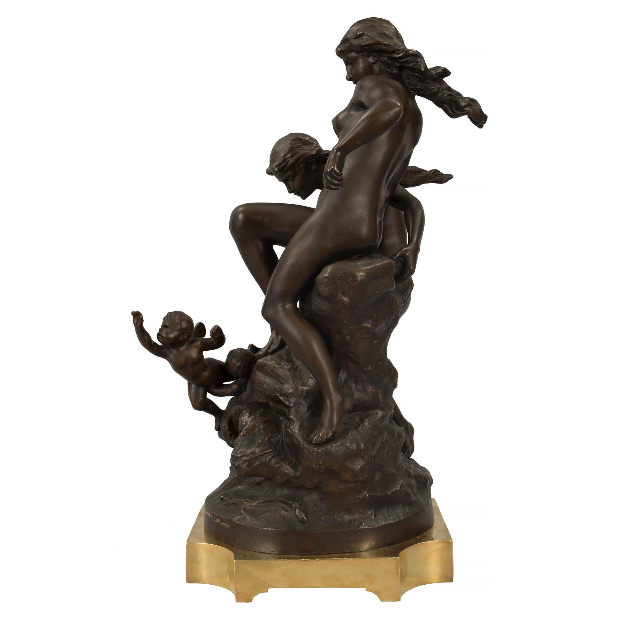 Bronce Patinado Estilo Luis XVI Francés Siglo XIX en venta 1
