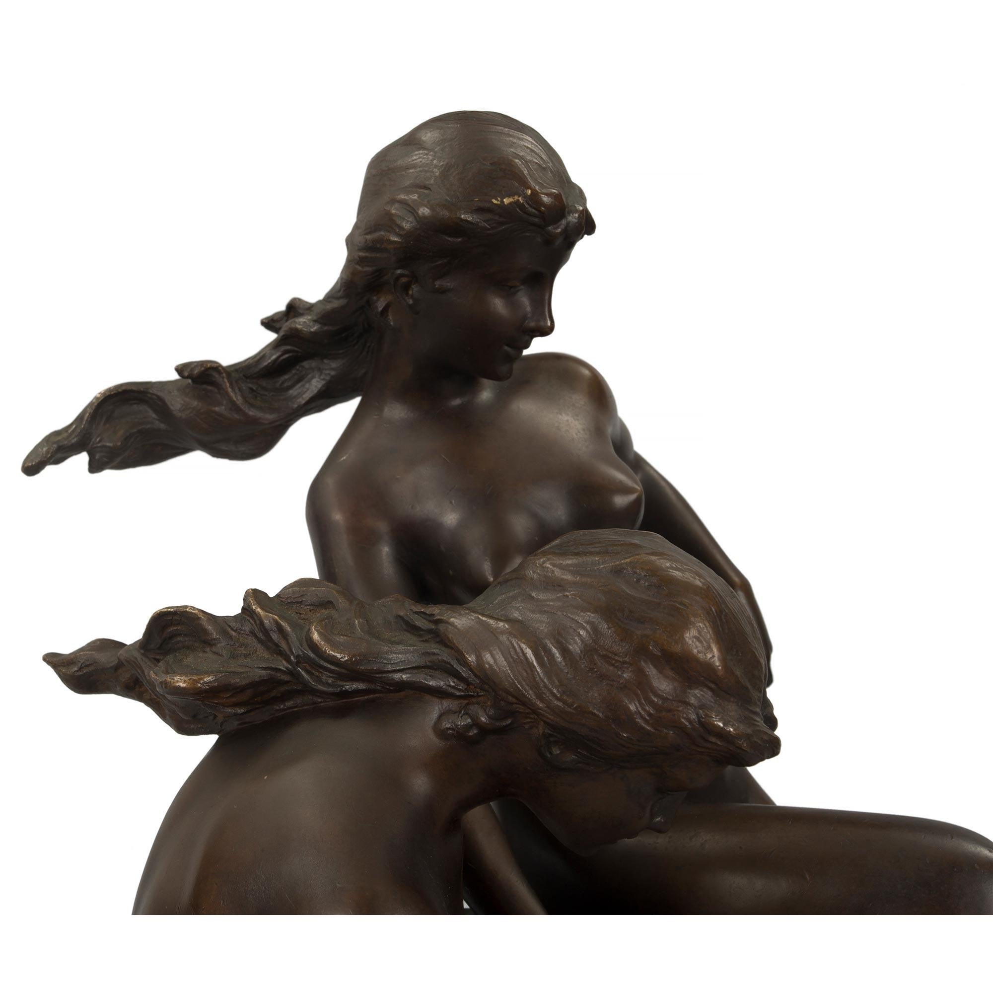 XIXe siècle Bronze patiné de style Louis XVI du 19ème siècle français en vente