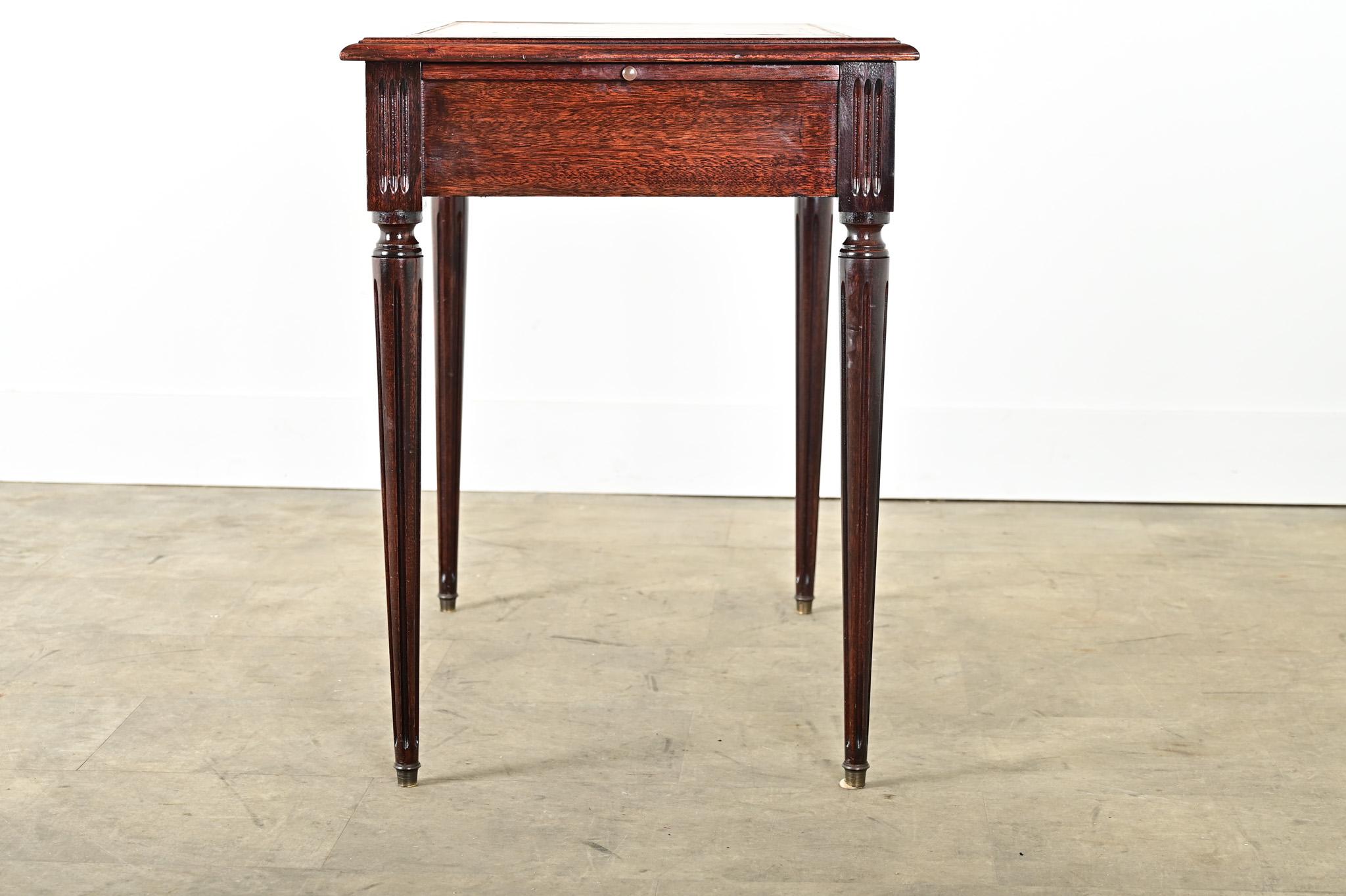 French 19th Century Louis XVI Style Petite Writing Desk For Sale 5