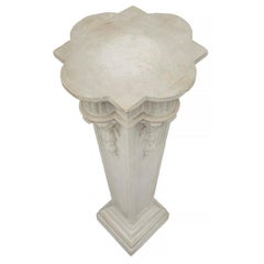 Pedestales de escayola franceses del siglo XIX, estilo Luis XVI