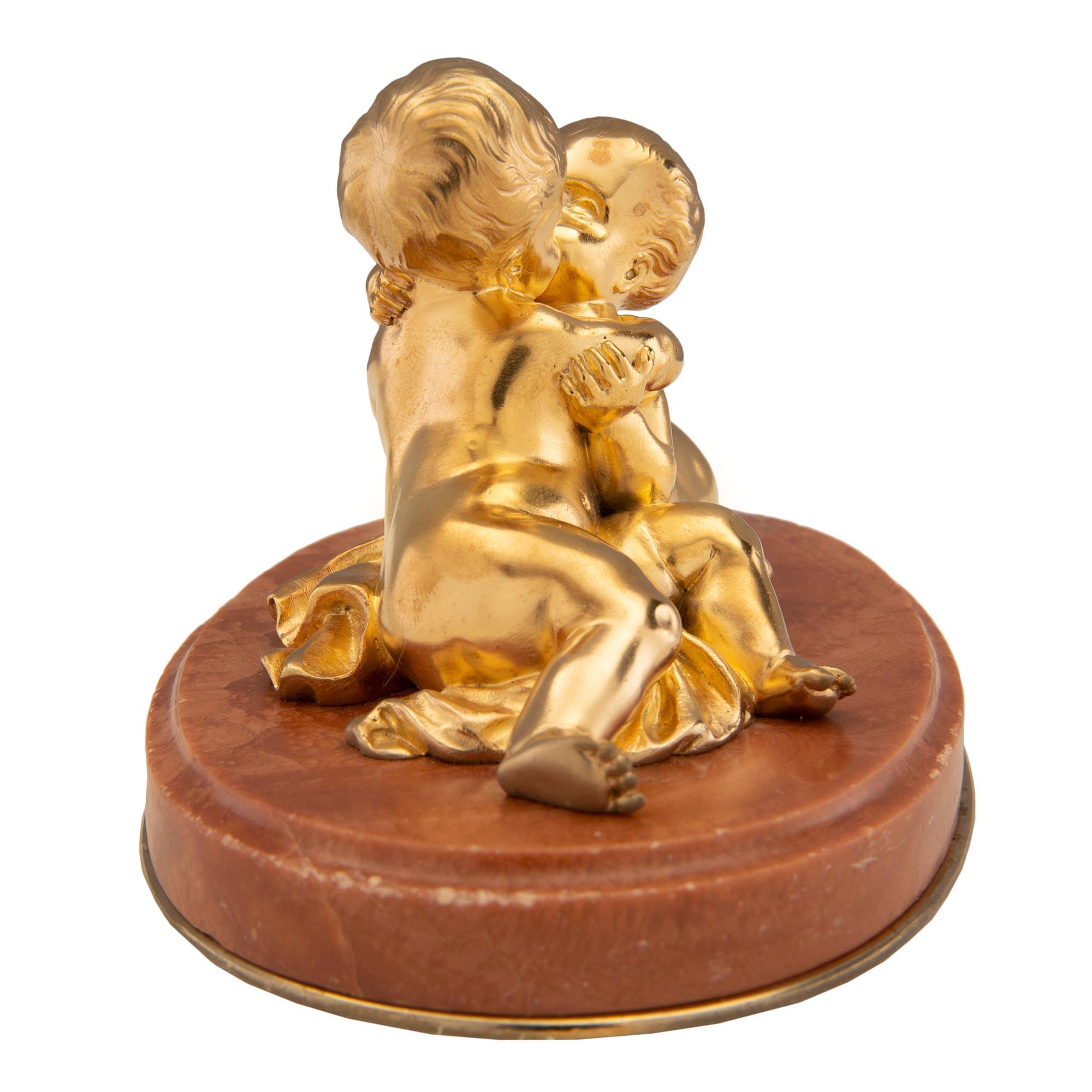 French 19th Century Louis XVI Style Small Scale Statue/Paperweight In Good Condition For Sale In West Palm Beach, FL