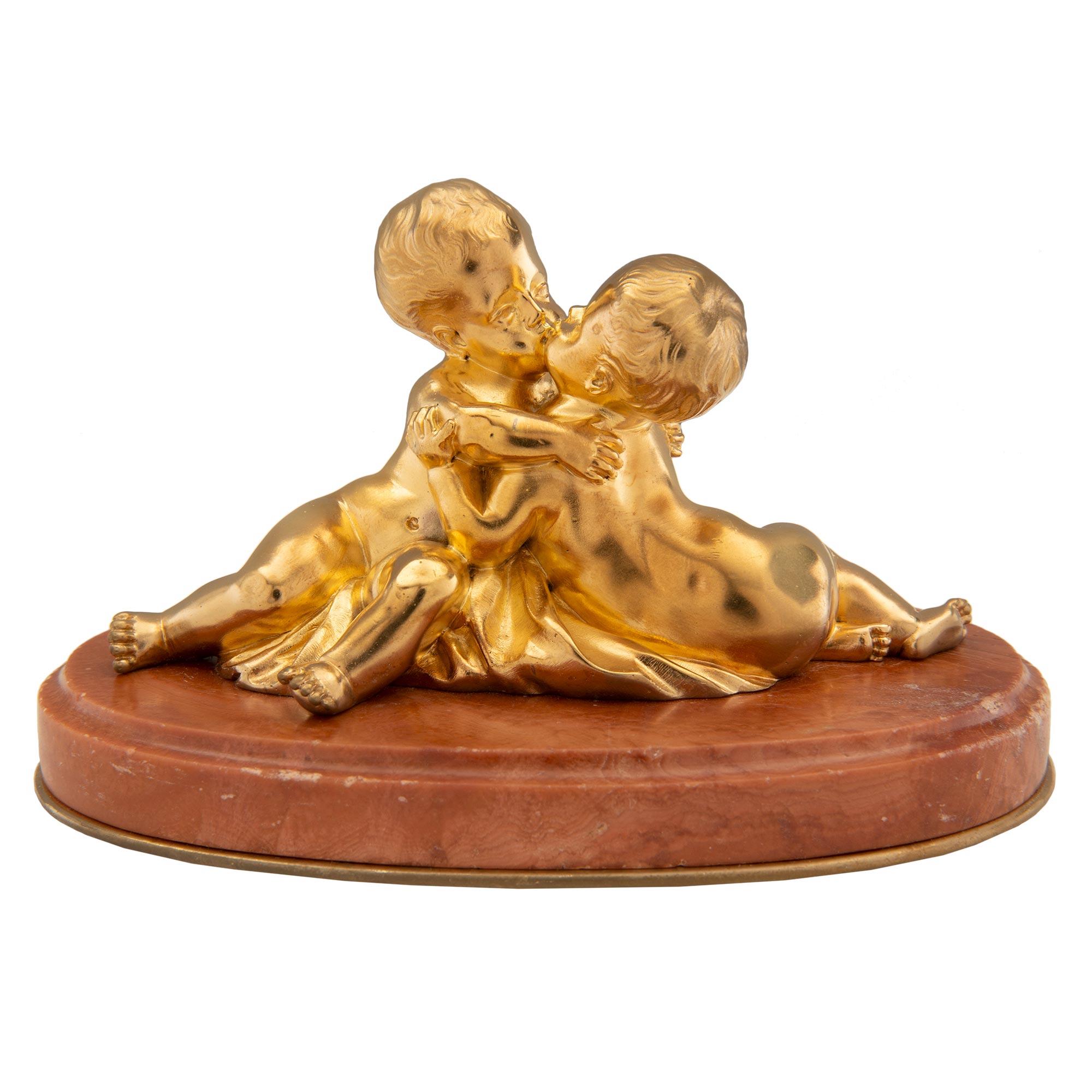 French 19th Century Louis XVI Style Small Scale Statue/Paperweight For Sale