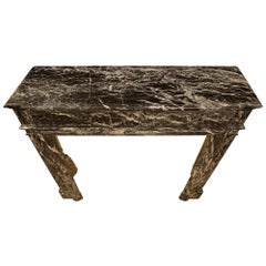 French 19th Century Louis XVI Style St Laurent Marble Mantel