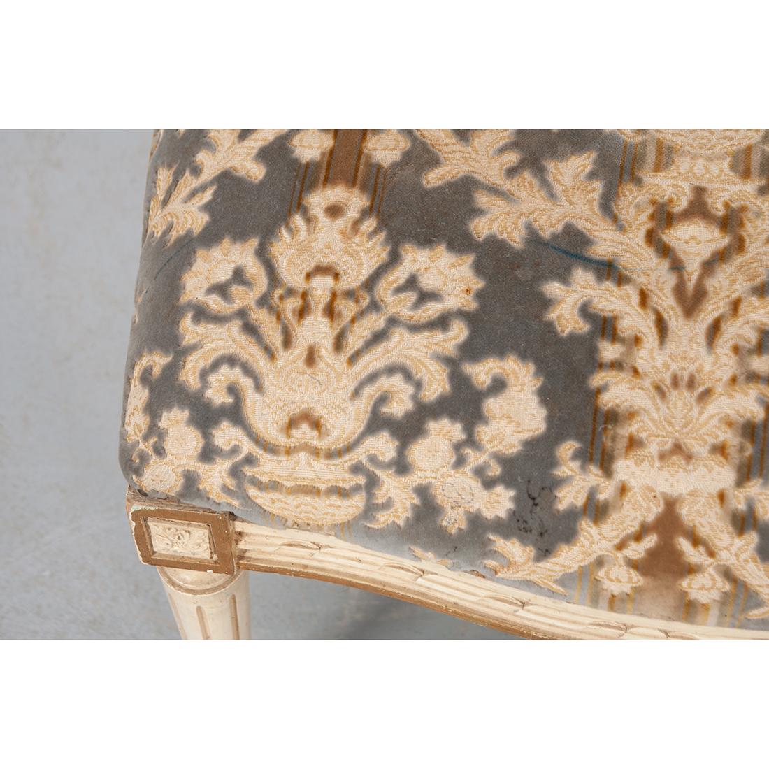 Upholstery French 19th Century Louis XVI-Style Stool For Sale