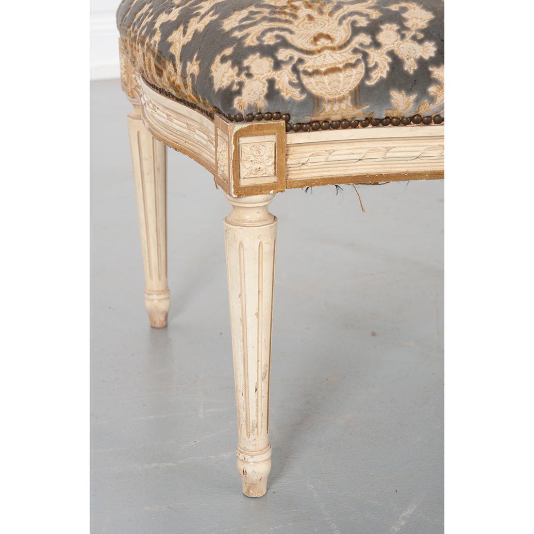 French 19th Century Louis XVI-Style Stool For Sale 1