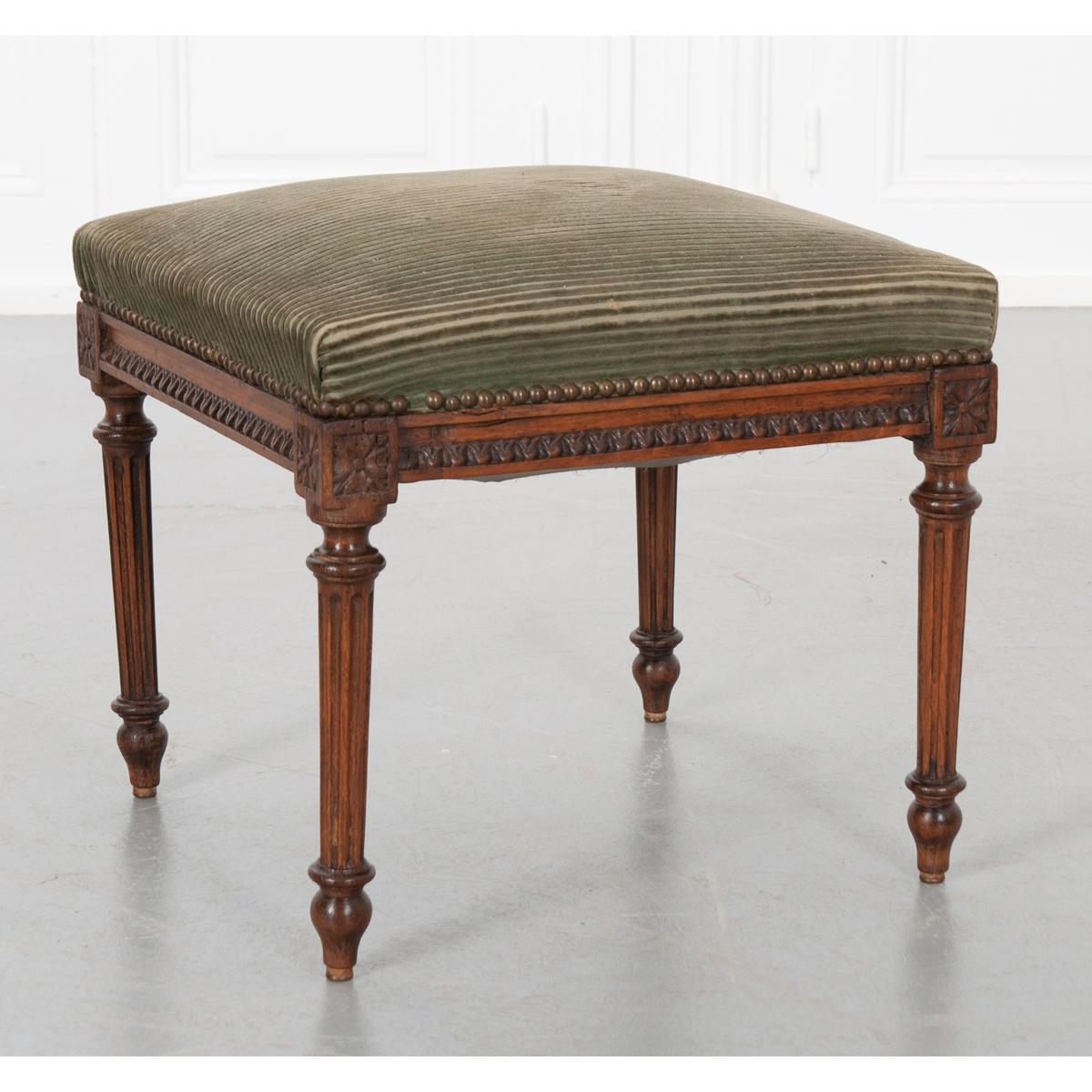 French 19th Century Louis XVI-Style Stool 1