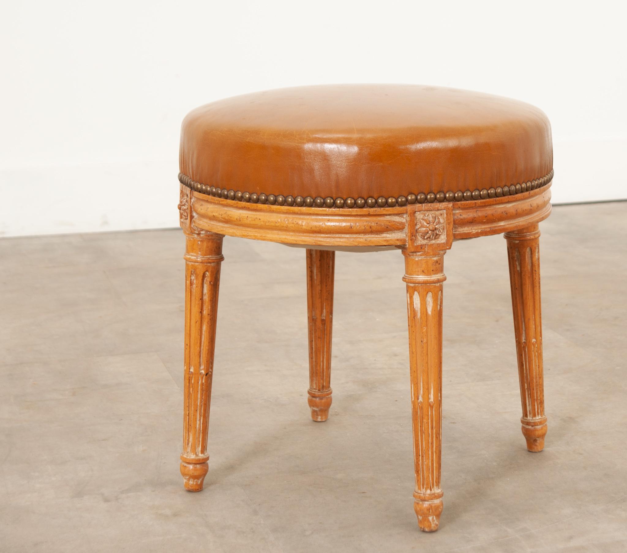 French 19th Century Louis XVI Style Stool For Sale 1