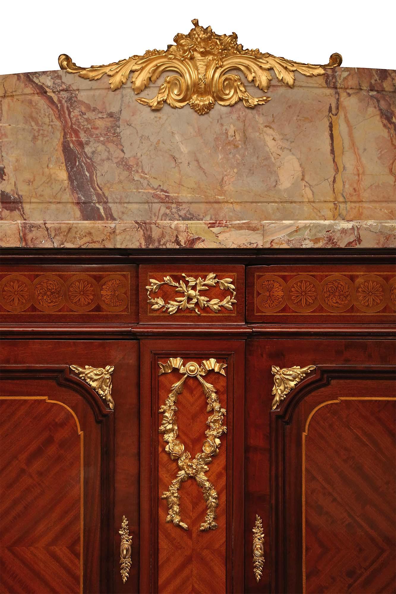 French 19th Century Louis XVI Style Tulipwood and Kingwood Buffet 5