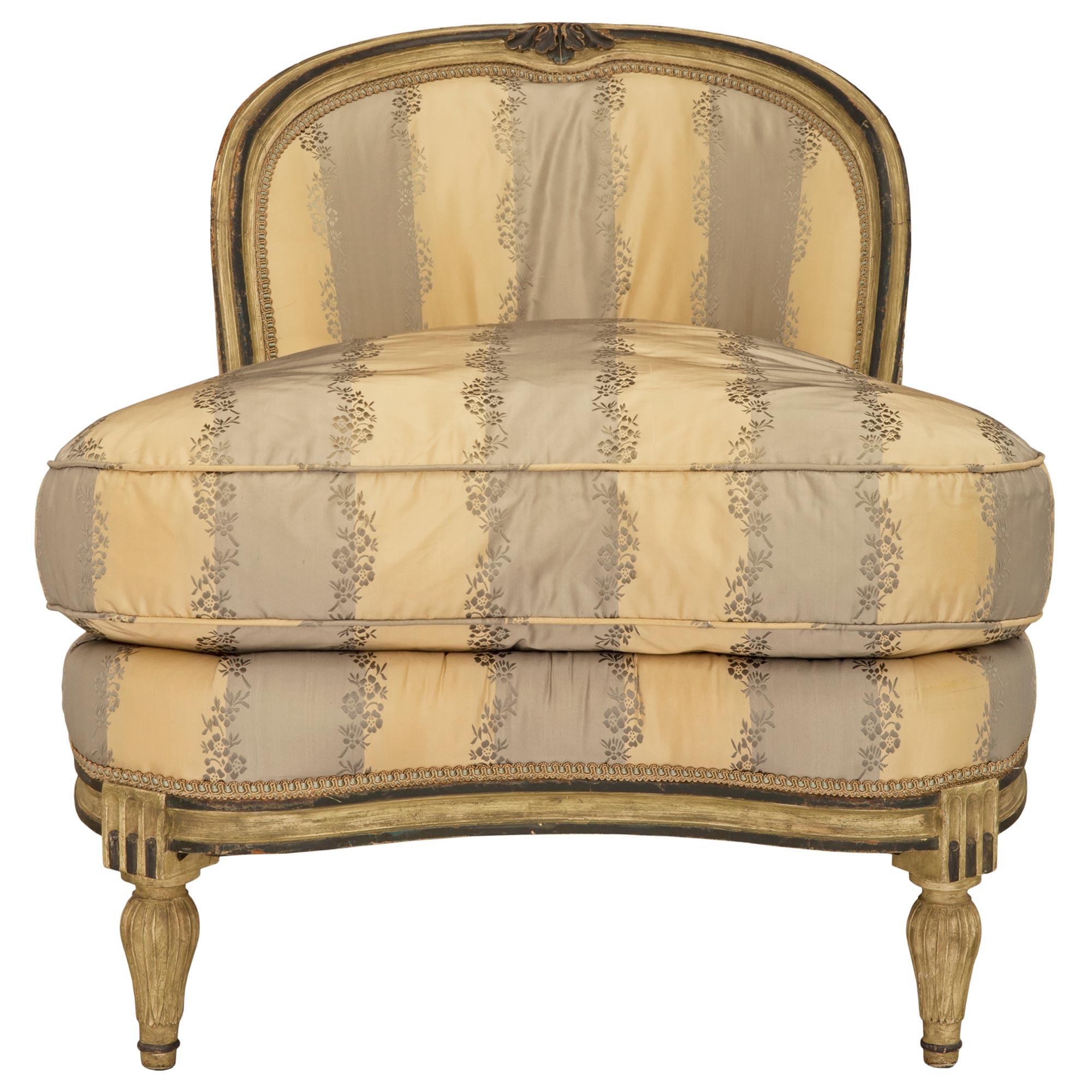 French 19th Century Louis XVI Style Two Piece Lounge Set 1