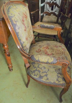 French 19th Century Louis XVI Style Armchair. Needs To Be Reupholstered