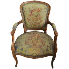 French 19th Century Louis XVI Style Armchair. Needs To Be Reupholstered