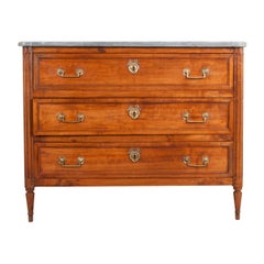 Antique French 19th Century Louis XVI-Style Walnut Commode