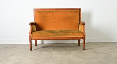 French 19th Century Louis XVI Tall Back Settee