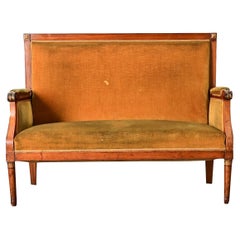 French 19th Century Louis XVI Tall Back Settee