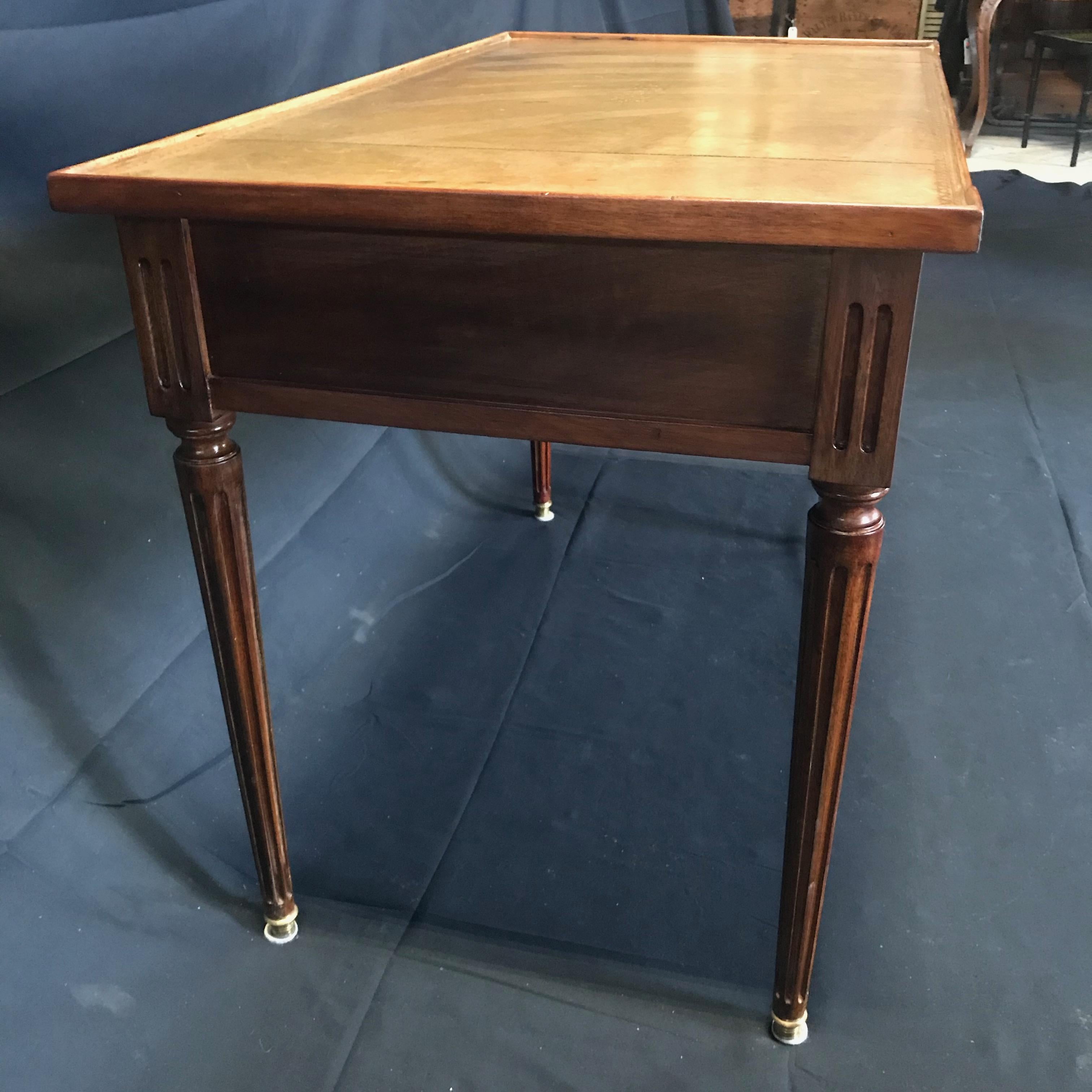 French 19th Century Louis XVI Two Sided Ladies Writing Table or Desk 3