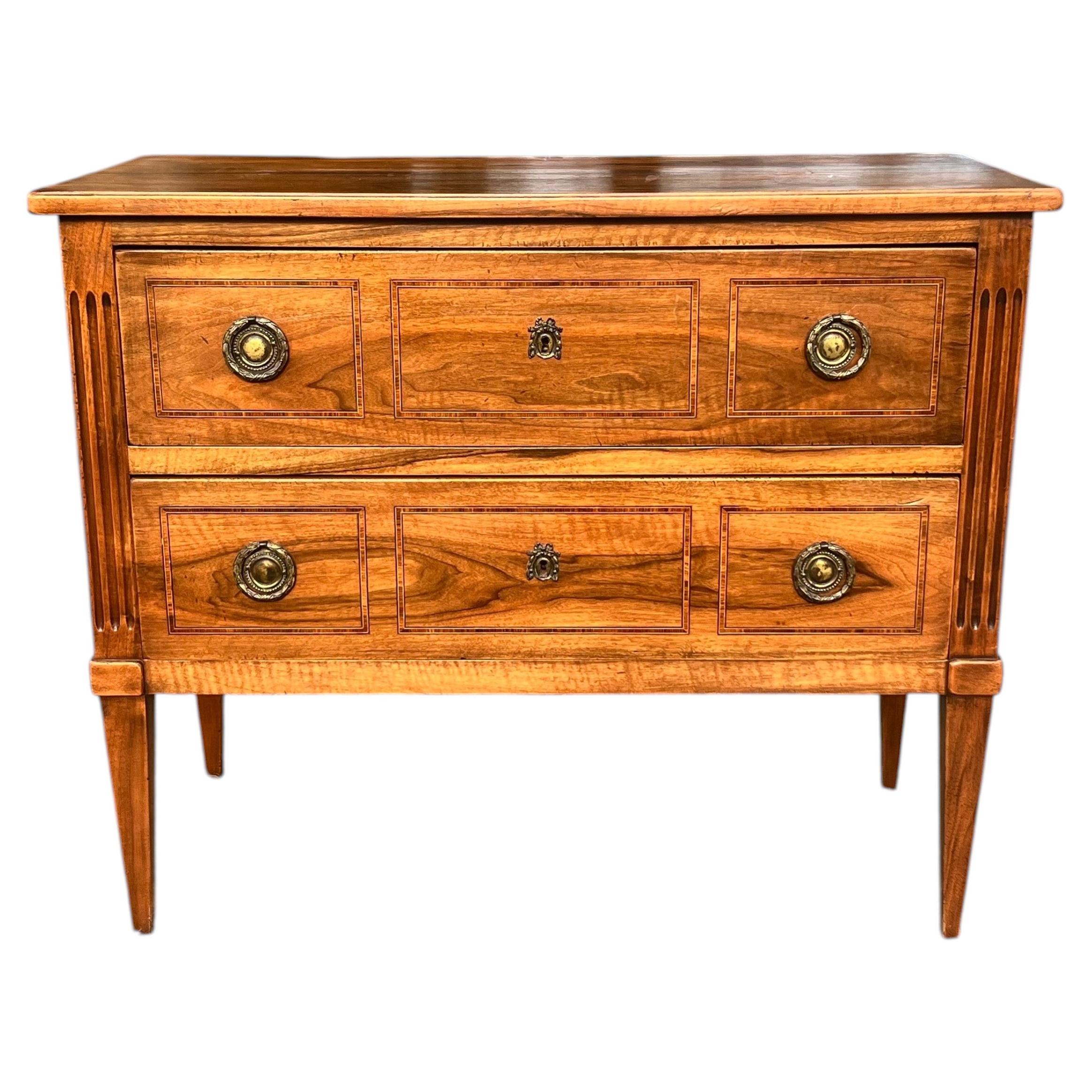 French 19th Century Louis XVI Walnut Chest of Drawers