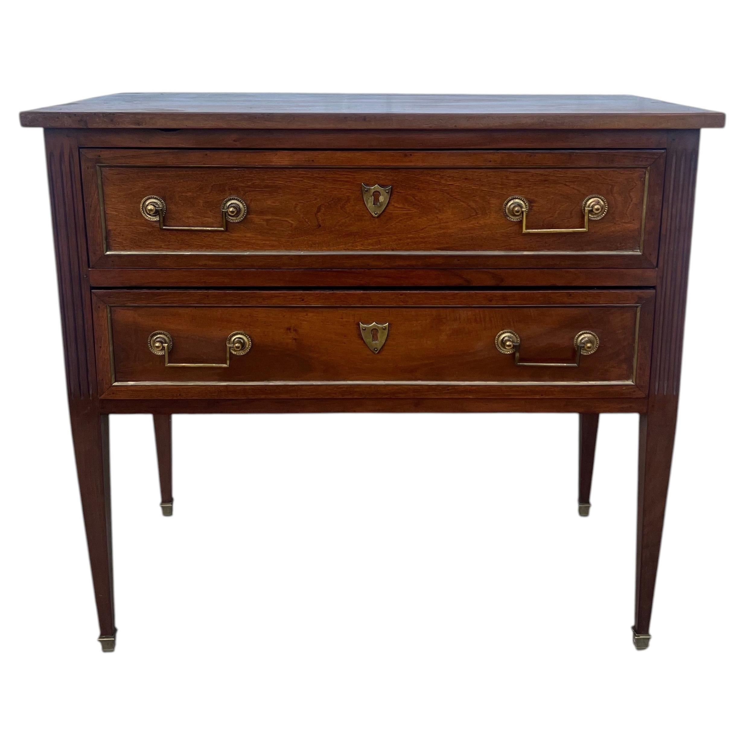 French 19th Century Louis XVI Walnut Chest of Drawers