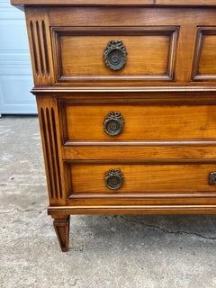 French 19th Century Louis XVI Walnut Commode / Chest of Drawers