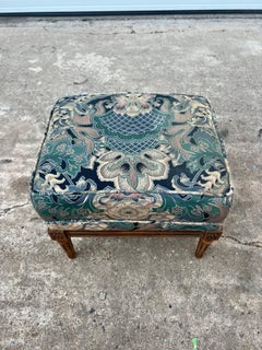 French 19th Century Louis XVI Walnut Stool / Upholstery Seat