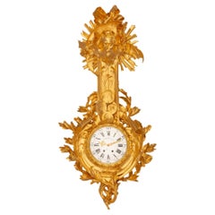 Französisch 19. Jahrhundert Louis XVI/XV st. Ormolu Cartel Uhr